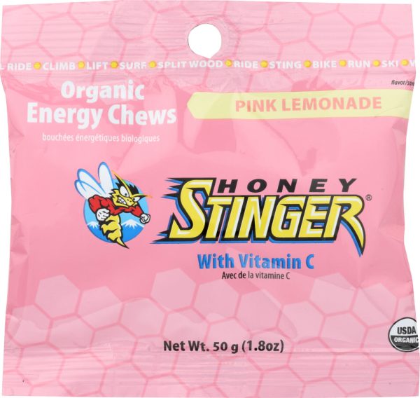 HONEY STINGER: Organic Energy Chews Pink Lemonade, 1.8 oz Fashion