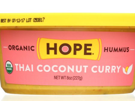 HOPE FOODS: Organic Thai Coconut Curry Hummus, 8 oz For Discount