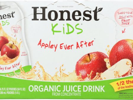 HONEST: Kids Organic Juice Drink Appley Ever After 8 Count, 54 Oz Fashion