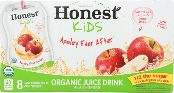 HONEST: Kids Organic Juice Drink Appley Ever After 8 Count, 54 Oz Fashion