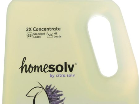 HOME SOLV: Natural Laundry Detergent 2X Concentrate Liquid Lavender Bergamot, 50 oz on Sale