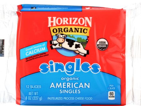 HORIZON: Organic American Cheese Singles 12 slices, 8 oz Fashion