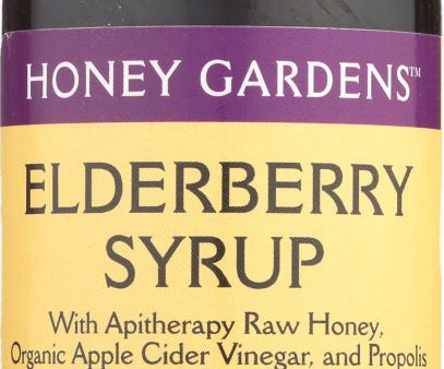 HONEY GARDEN: Elderberry Honey Syrup, 4 fo Hot on Sale