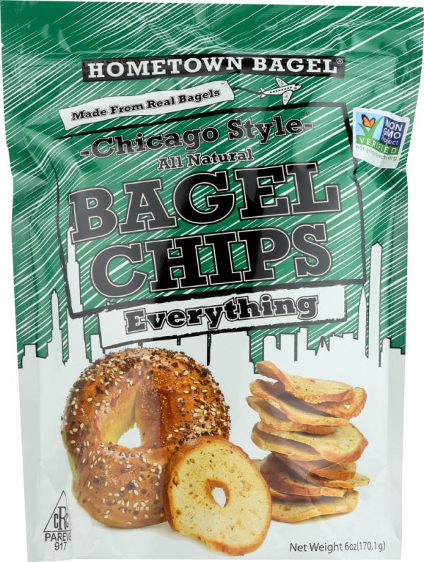 HOMETOWN BAGEL: Chicago Style Bagel Chips Everything, 6 oz For Discount