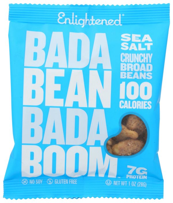 ENLIGHTENED: Sea Salt Crunchy Broad Beans, 1 oz Hot on Sale