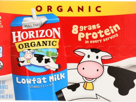 HORIZON: Organic Lowfat Milk, 12 Count For Discount