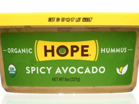 HOPE FOODS: Organic Spicy Avocado Hummus, 8 oz Hot on Sale