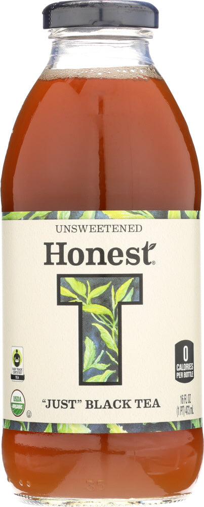 HONEST TEA: Organic Unsweetened Just Black Tea, 16 oz Online Sale