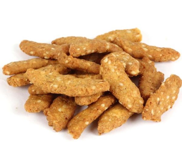 BULK SNACKS: Garlic Sesame Sticks Snacks, 15 lbs Supply