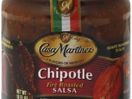 CASA MARTINEZ: Chipotle Fire Roasted Salsa, 16 oz For Sale