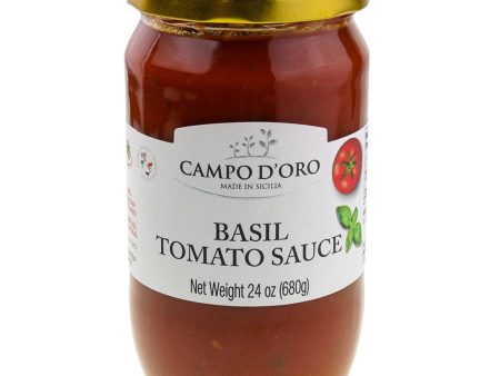 CAMPO DORO: Sauce Tomato Basil, 24 oz Cheap