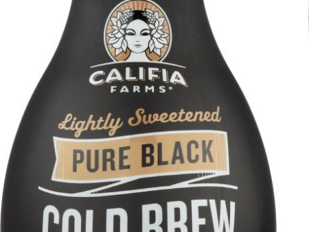 CALIFIA: Pure Black Cold Brew Coffee Lightly Sweetened, 48 oz Sale