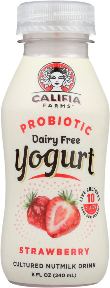 CALIFIA: Probiotic Yogurt Drink Strawberry, 8 fl oz For Cheap