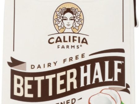 CALIFIA: Better Half Unsweetened Coconut Cream & Almond Milk, 16.9 oz Online Sale