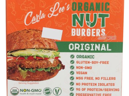 CARLA LEES: Organic Original Nut Burgers, 7 oz Online Hot Sale