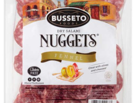 BUSSETO: Fennel Salami Nuggets, 8 oz Online