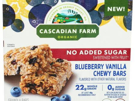 CASCADIAN FARM: Bars Granola Blueberry Vanilla, 6 oz Hot on Sale