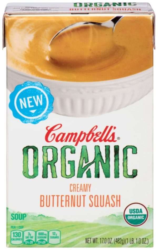 CAMPBELLS: Butternut Squash Organic Soup, 17 oz For Sale