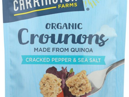 CARRINGTON FARMS: Crounons Cracked Pepper Sea Salt, 4.75 oz For Discount