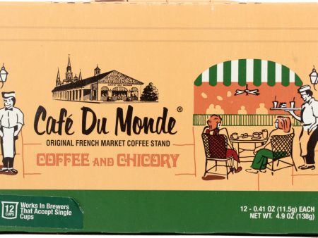 CAFE DU MOND: Coffee Kcup Chicory, (12 pc), 4.9 oz Online