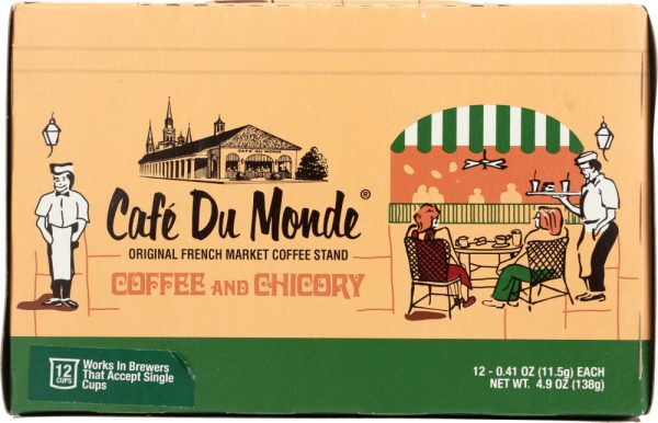 CAFE DU MOND: Coffee Kcup Chicory, (12 pc), 4.9 oz Online