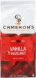 CAMERONS COFFEE: Vanilla Hazelnut Coffee Ground, 12 oz Supply