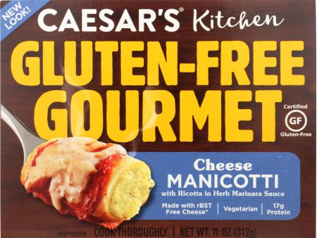 CAESARS: Pasta Gluten Free Manicotti with Cheese in Marinara Sauce, 11 oz For Cheap