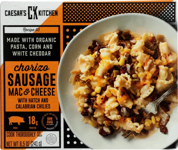 CAESARS KITCHEN: Chorizo Sausage Mac and Cheese, 8.50 oz For Discount