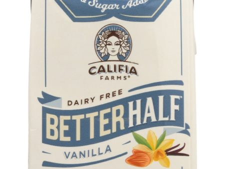 CALIFIA: Better Half Vanilla Creamer, 16.9 oz Supply