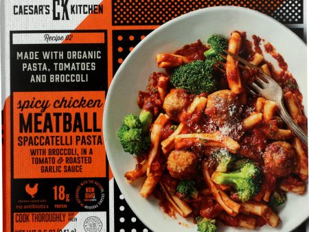 CAESARS KITCHEN: Spicy Chicken Meatball Spaccatelli Pasta, 8.50 oz Online now