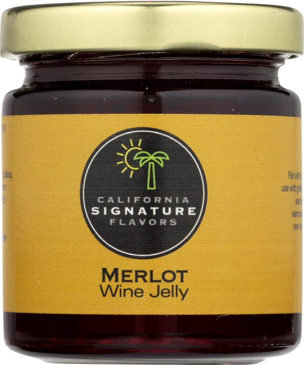 CALIFORNIA SIGNATURE FLAVORS: Merlot Jelly Wine, 5.5 oz Supply