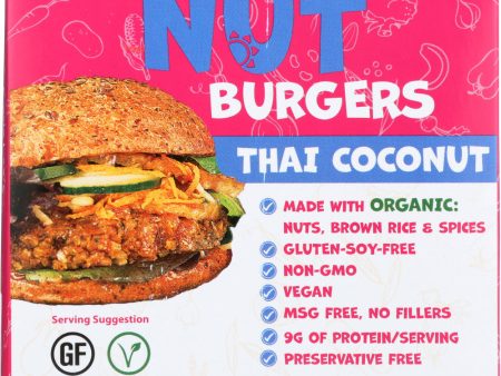 CARLA LEES: Thai Coconut Nut Burgers, 14 oz Hot on Sale