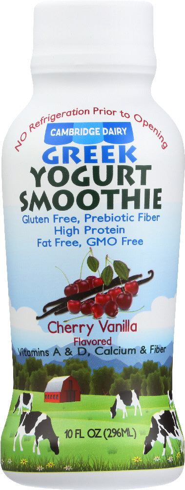 CAMBRIDGE DAIRY: Greek Yogurt Smoothie Cherry Vanilla, 10 fo Sale