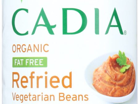 CADIA: Organic Fat Free Refried Vegetarian Beans, 16 oz Hot on Sale