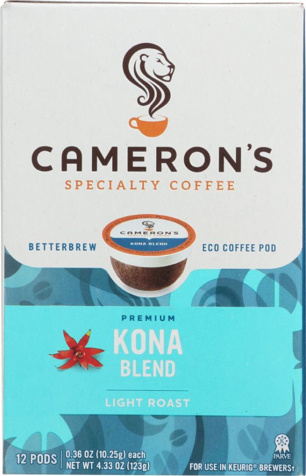 CAMERONS COFFEE: Kona Blend Coffee 12 Ct, 4.33 oz Sale