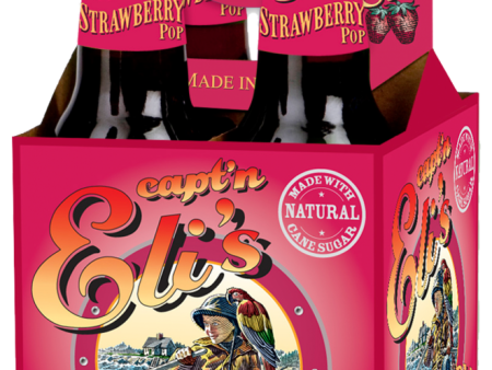 CAPTAIN E: Soda Strawberry 4 Pack, 48 fo For Sale