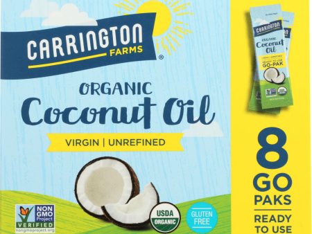 CARRINGTON FARMS: Organic Coconut Oil Unrefined 8 Pack, 4 oz Supply