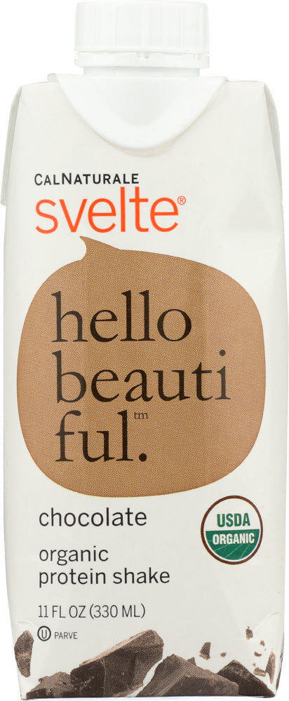 CALNATURALE: Svelte Organic Protein Shake Chocolate, 11 oz Cheap