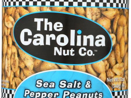 CAROLINA NUT: Sea Salt & Pepper Peanuts, 12 oz Online