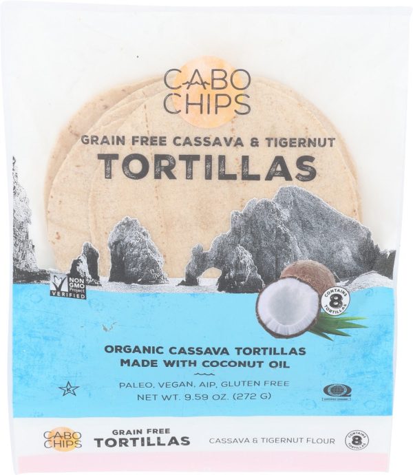 CABO CHIPS: Cassava and Tigernut Tortillas, 9.59 oz Cheap