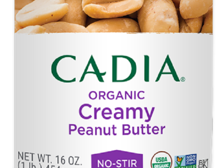 CADIA: Organic Creamy Peanut Butter No Stir, 16 oz on Sale