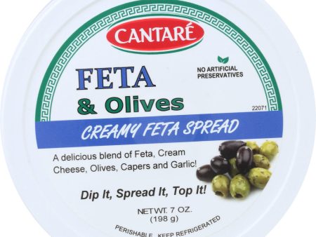 CANTARE: Feta and Olives Creamy Feta Spread, 7 oz Supply