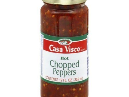 CASA VISCO: Hot Chopped Peppers, 12 oz For Discount