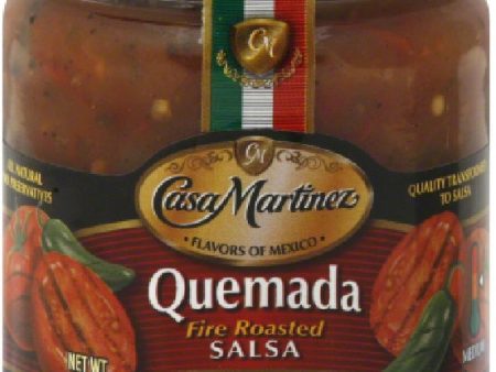 CASA MARTINEZ: Quemada Fire Roasted Salsa, 16 oz Supply