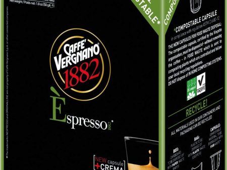 CAFE VERGNANO: Espresso Lungo Capsule, 4.94 oz Supply