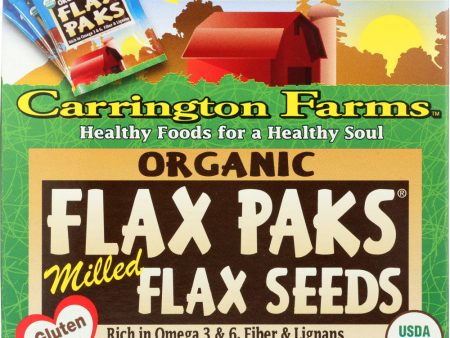 CARRINGTON FARMS: Organic Milled Flax Seeds Pack of 12, 5.08 oz Online