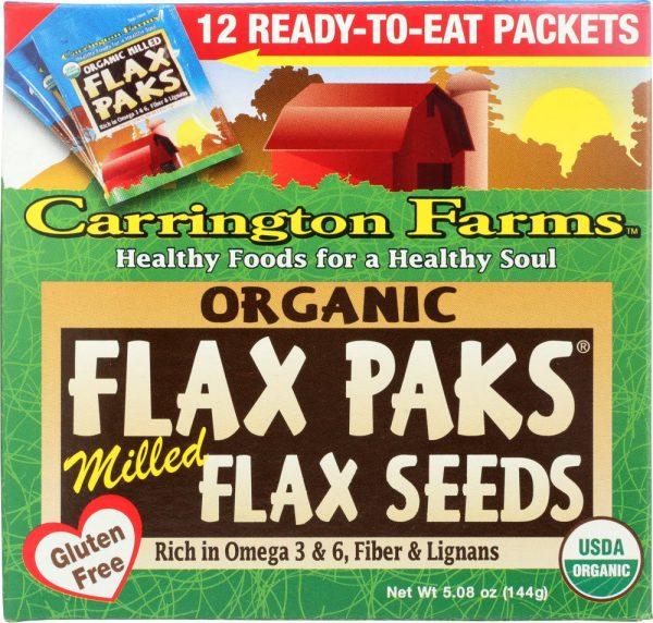 CARRINGTON FARMS: Organic Milled Flax Seeds Pack of 12, 5.08 oz Online