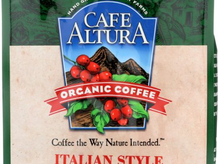 CAFE ALTURA: Organic Dark Roast Whole Bean Coffee Italian Style, 1.25 lb Sale