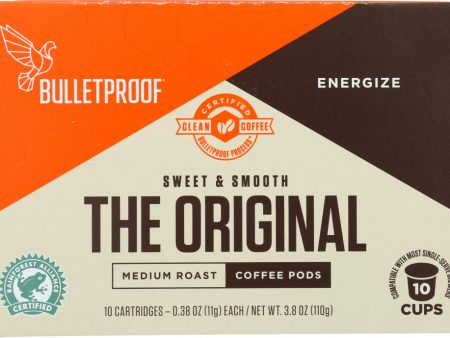 BULLETPROOF: The Original Medium Roast Coffee Pods, 3.80 oz Supply