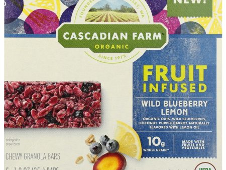 CASCADIAN FARM ORGANIC: Fruit Infused Wild Blueberry Lemon, 6.20 oz Hot on Sale